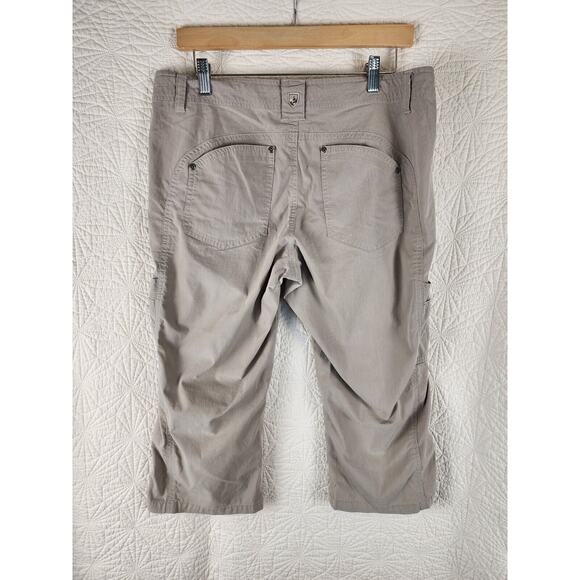 Kuhl Women's Khakis Capri Cargo Scrunched legs Size US 12 - Picture 2 of 11
